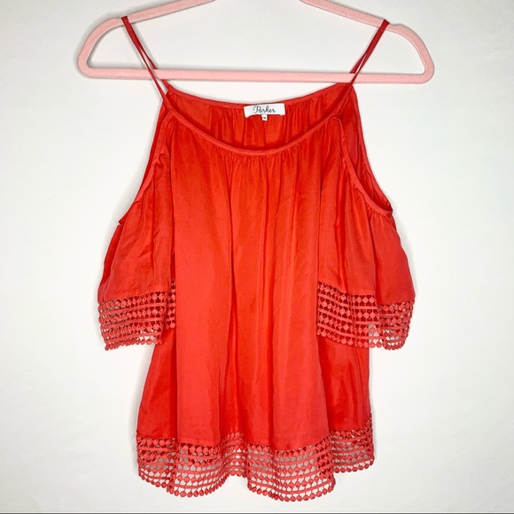 Parker Sicily Blouse in Fiesta Red - Picture 4 of 6